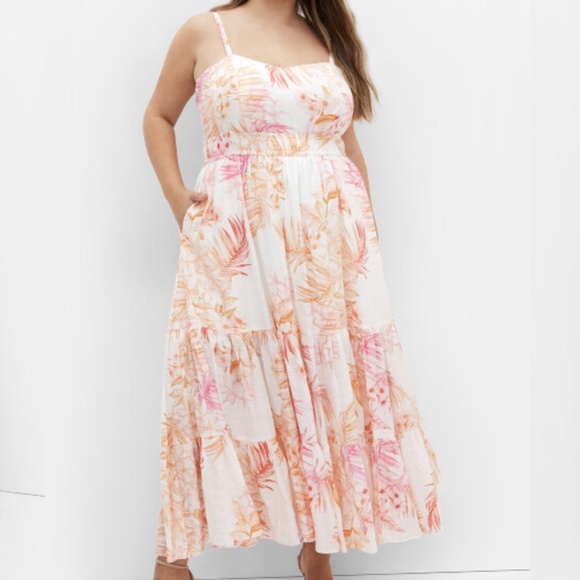 City Chic Kehlani Print Sleeveless Maxi Dress (Plus) XS/14W - Picture 3 of 13